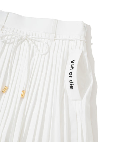 W GN BACK POCKET POINT PLEATS SKIRT LR3IE02F