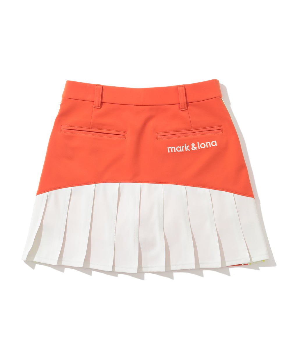 W GN BACK PLEATS POINT SPORTY SKIRT LR3IE03F