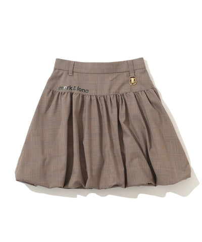 W GN GLEN CHECK BALLOON TYPE SKIRT LR3IE05F