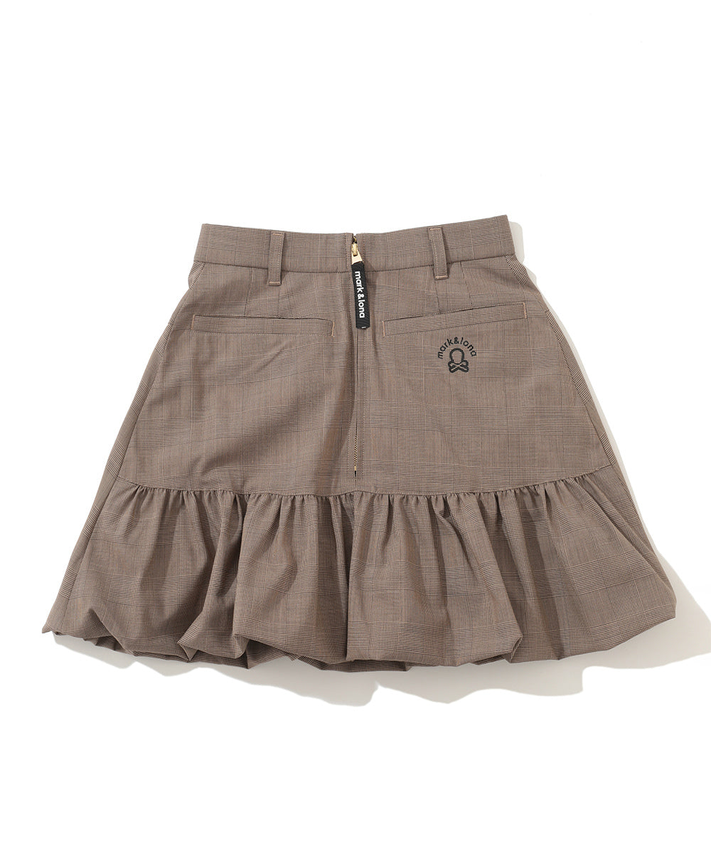 W GN GLEN CHECK BALLOON TYPE SKIRT LR3IE05F