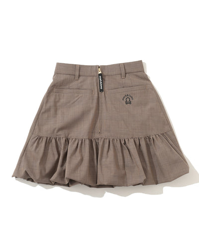 W GN GLEN CHECK BALLOON TYPE SKIRT LR3IE05F