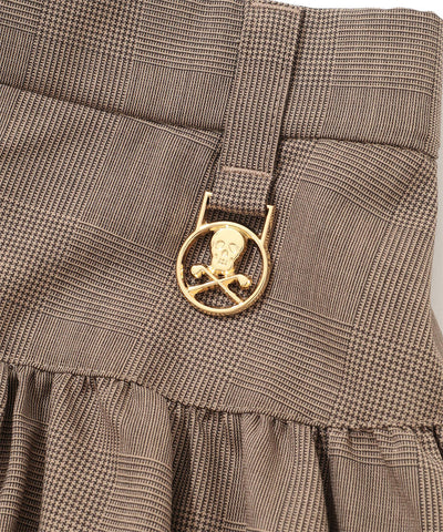 W GN GLEN CHECK BALLOON TYPE SKIRT LR3IE05F