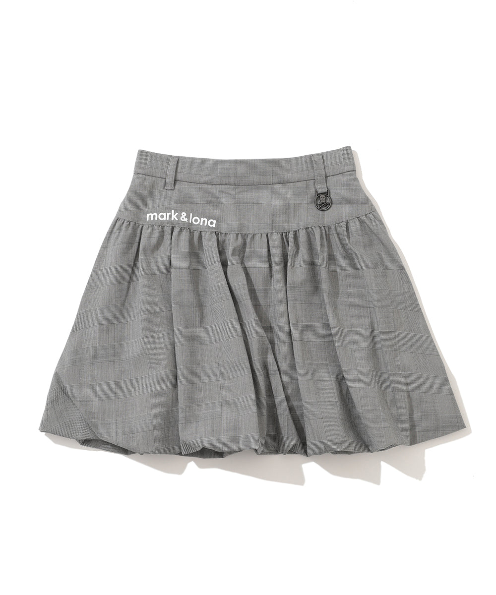 W GN GLEN CHECK BALLOON TYPE SKIRT LR3IE05F
