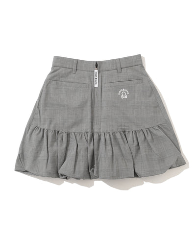 W GN GLEN CHECK BALLOON TYPE SKIRT LR3IE05F