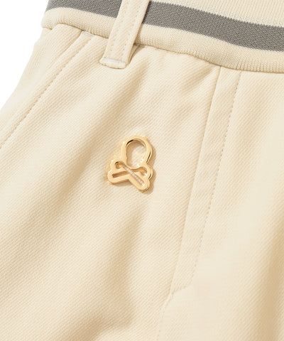 W GN WAIST LOGO POINT WIDE PLEATS SKIRT LR4IE07F