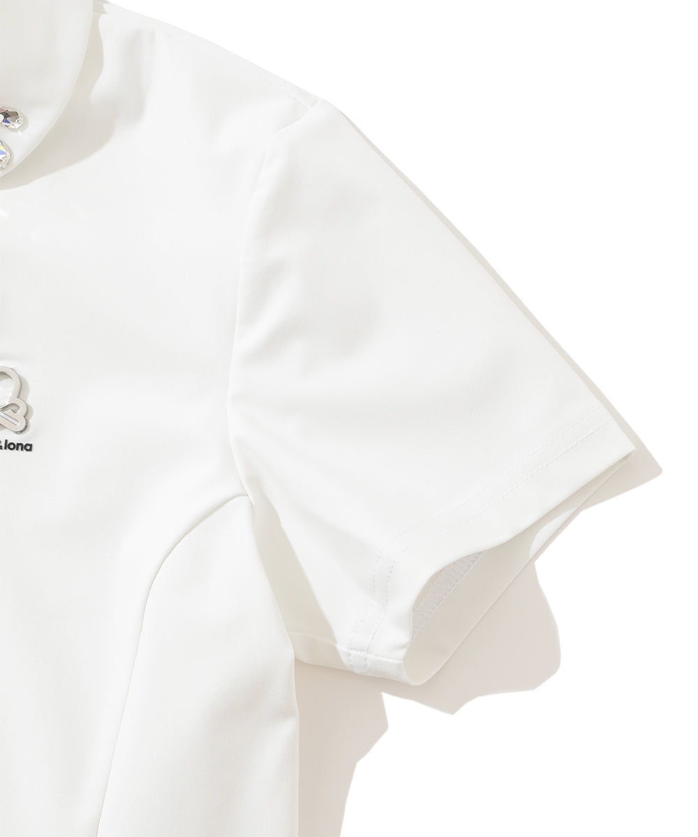 W GN STONE COLLAR POINT SS POLO LR3IX03F