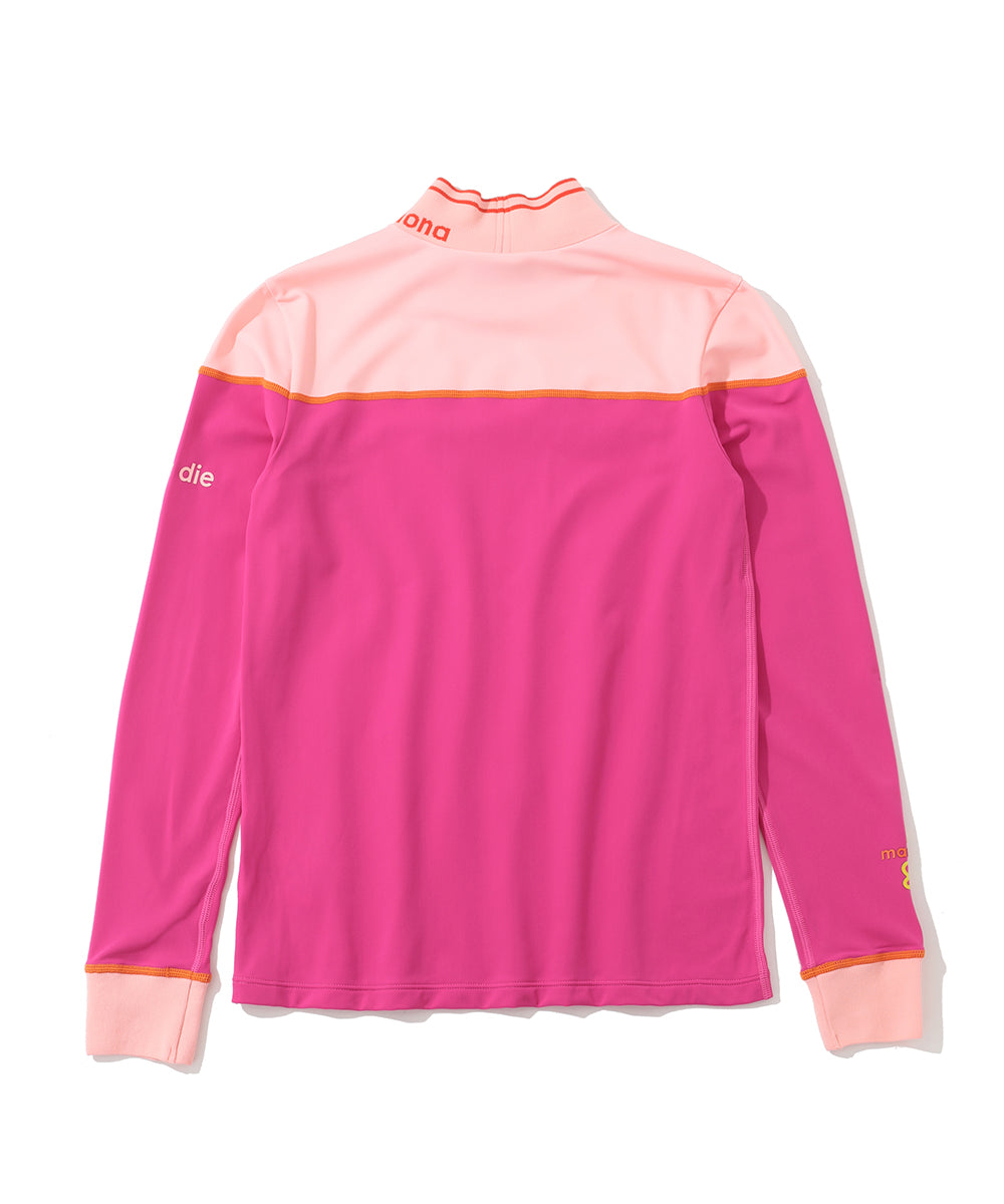 W GN FRONT LOGO MOCK-NECK LS T-SHIRTS LR3IU03F