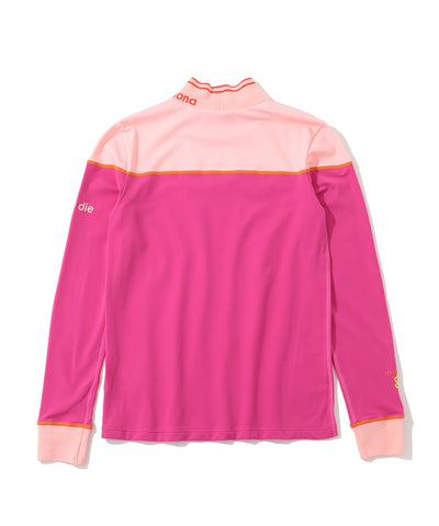 W GN FRONT LOGO MOCK-NECK LS T-SHIRTS LR3IU03F