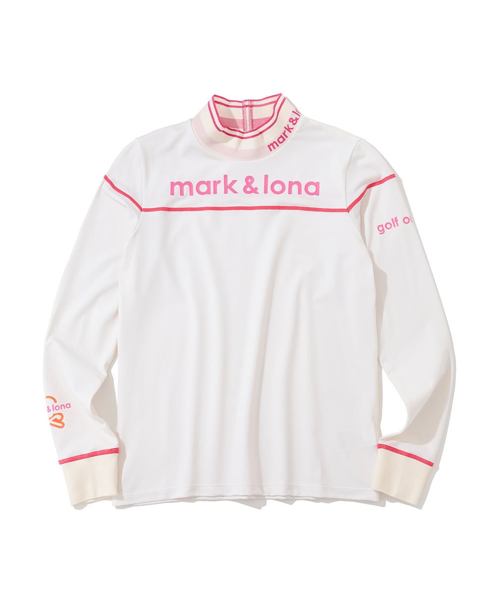 W GN FRONT LOGO MOCK-NECK LS T-SHIRTS LR3IU03F