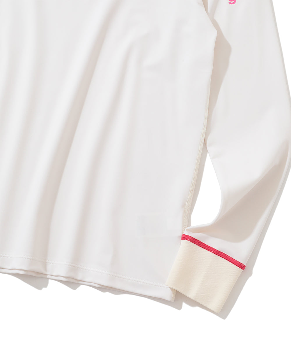 W GN FRONT LOGO MOCK-NECK LS T-SHIRTS LR3IU03F