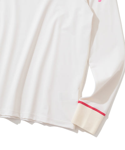 W GN FRONT LOGO MOCK-NECK LS T-SHIRTS LR3IU03F