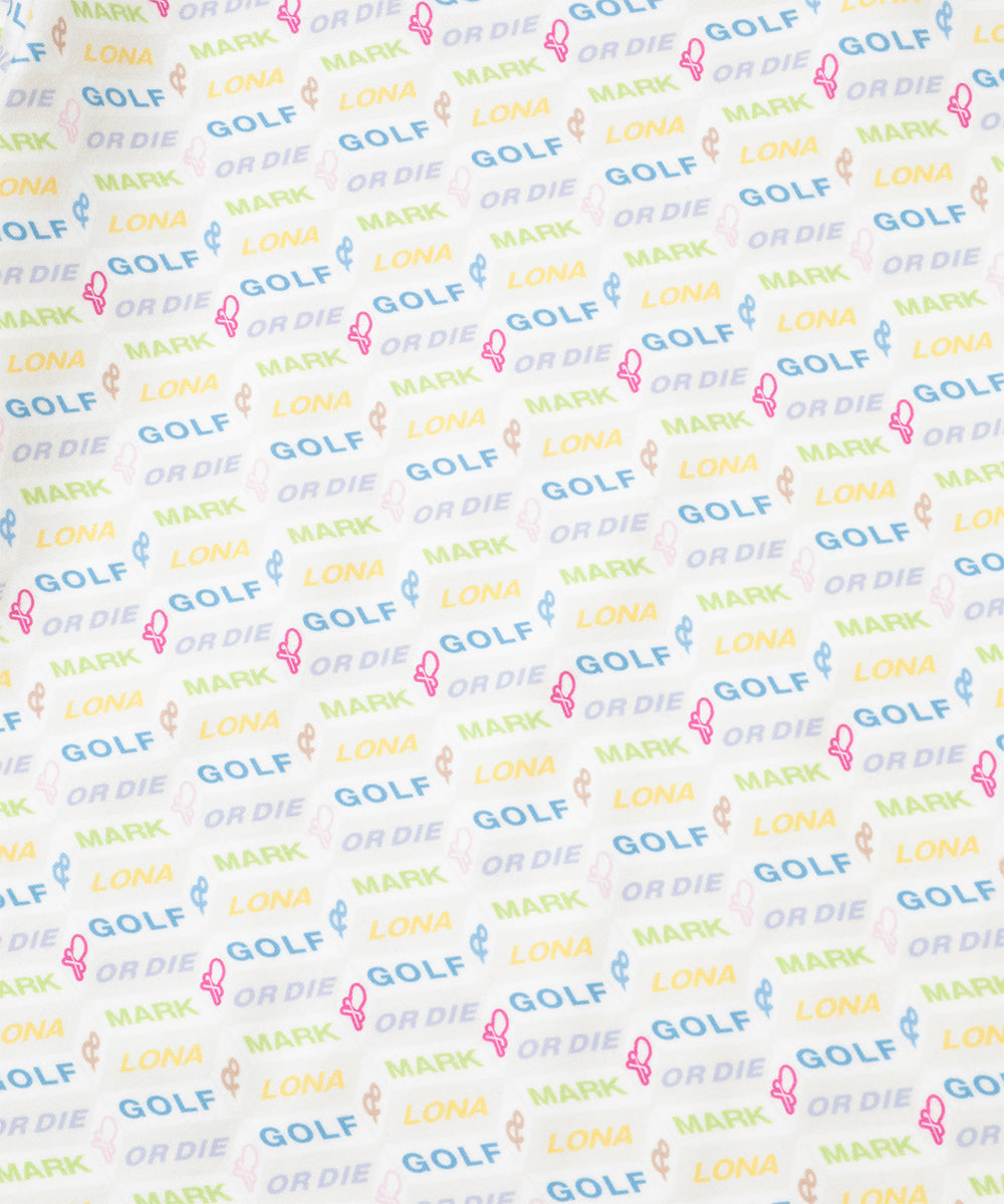 W GN BLOCK PATTERN MOCK-NECK LS T-SHIRTS LR4IU04F